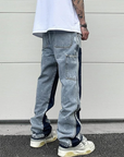 Men's patchwork jeans