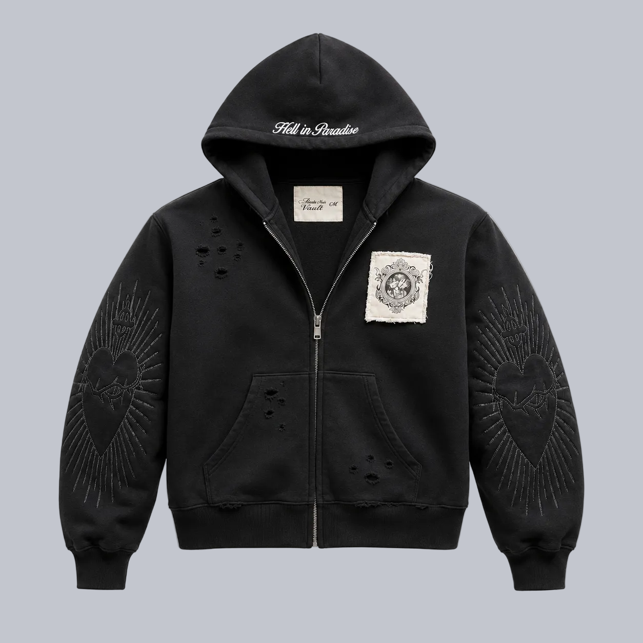 Hoodie Harajuku HELL IN PARADISE