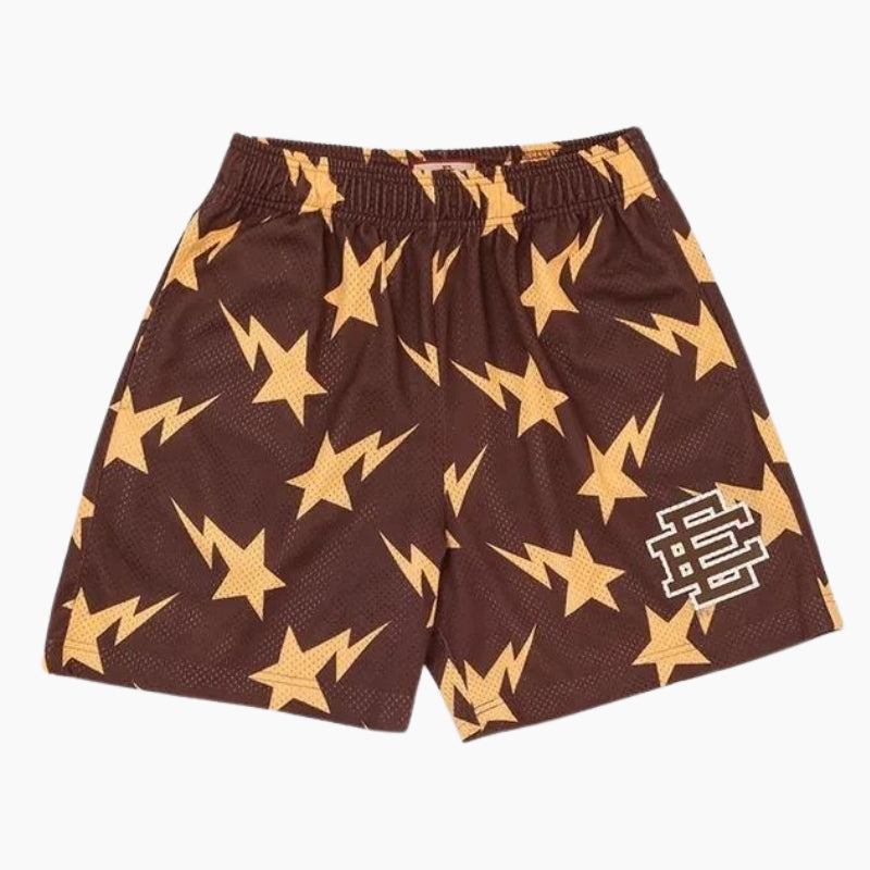 Short Y2K &#39;Stars&#39; brown