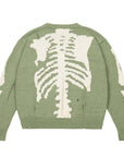 Green skeleton sweater