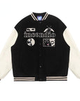 Black varsity jacket