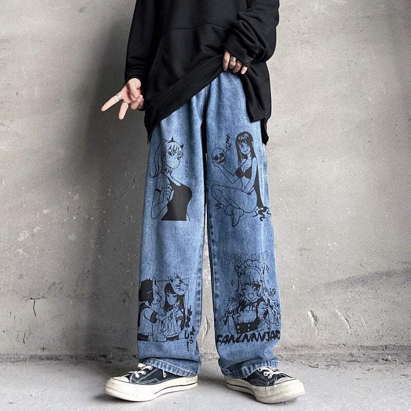 Custom anime jeans