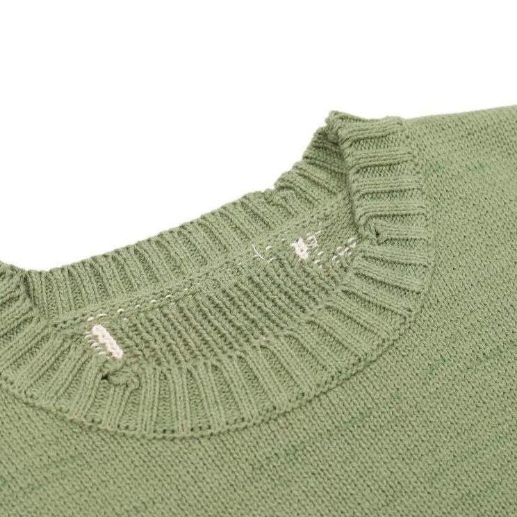 Green skeleton sweater