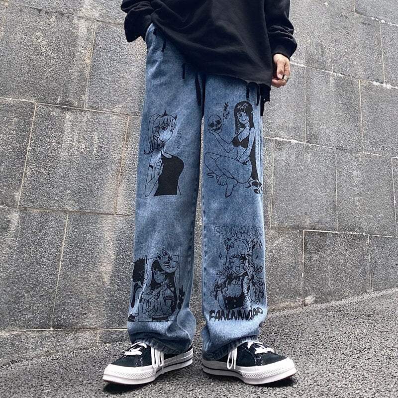 Custom anime jeans