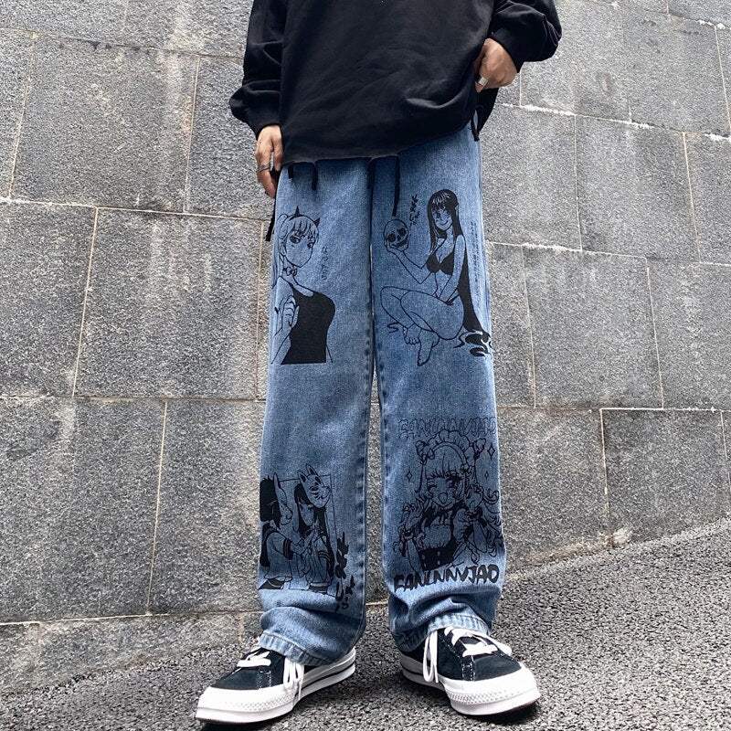 Custom anime jeans