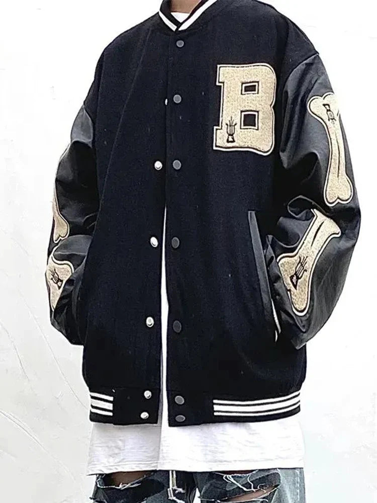 Green varsity jacket