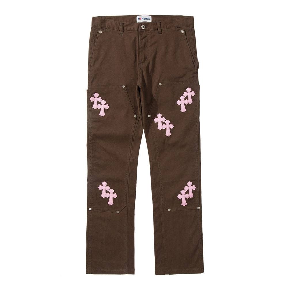 Pants with crosses