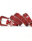 Rhinestone buckle belt