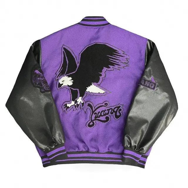 Violet varsity jacket