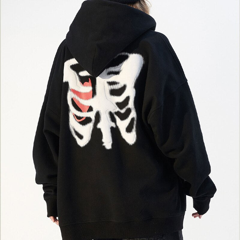 Black Skeleton Hoodie