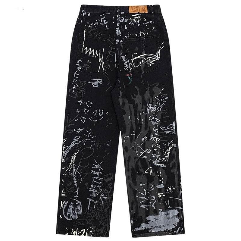 Y2K print pants