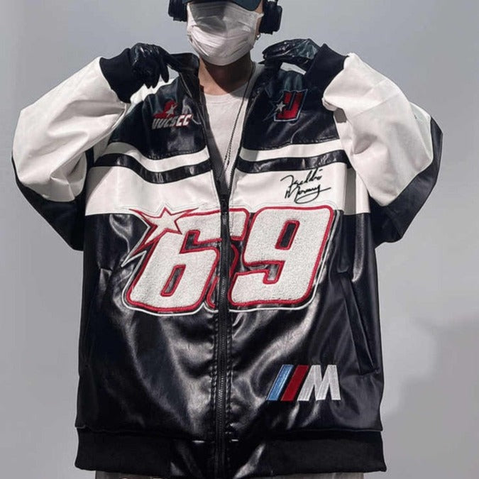 Oversized racing jacket