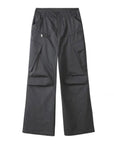 Gray parachute pants