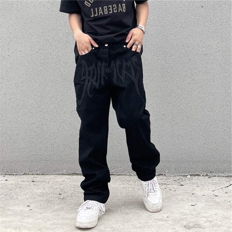 Custom black jeans