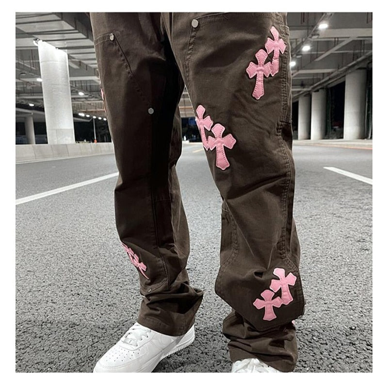 Pants with crosses