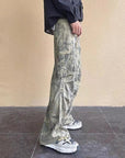 Camouflage baggy jeans