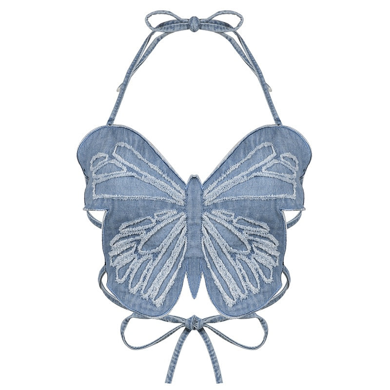 Y2K butterfly top