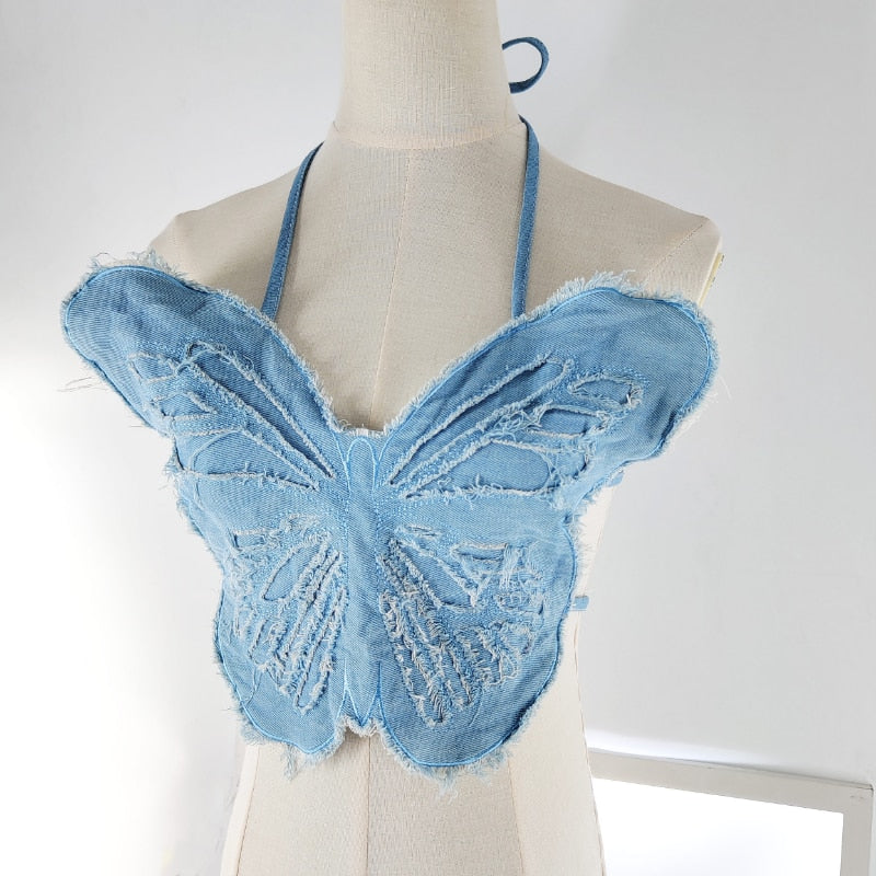 Y2K butterfly top