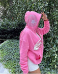 Pink full zip hoodie