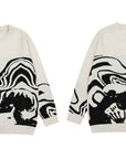 Black skull sweater