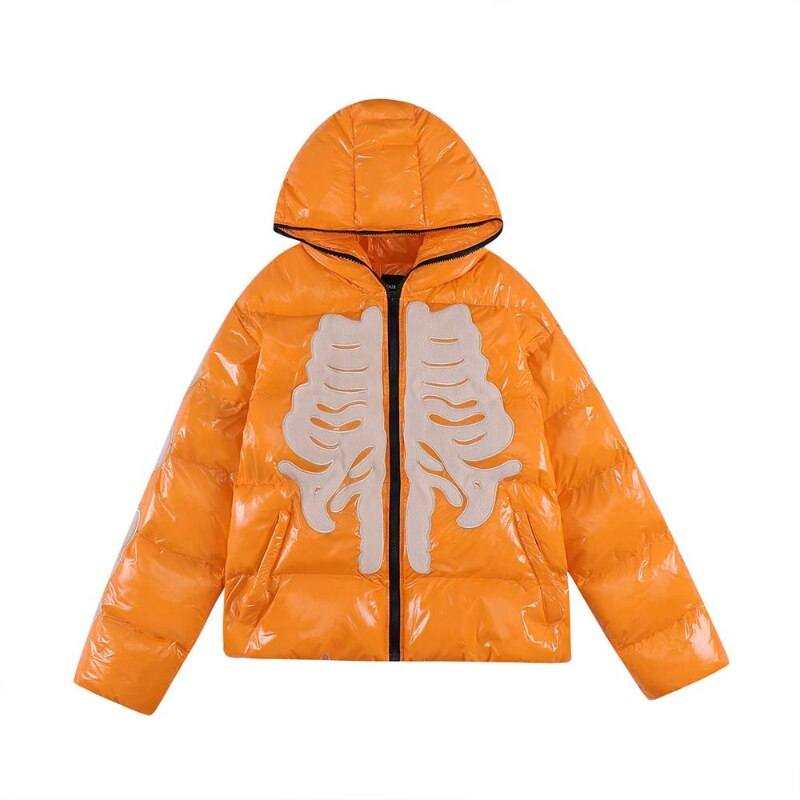 Skeleton puffer jacket