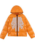 Skeleton puffer jacket