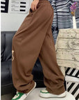 Brown track pants