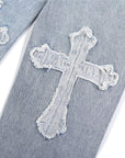 Blue cross jeans