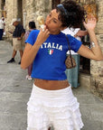 Italy Crop Top