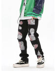 Bandana patchwork jeans