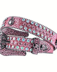 Pink rhinestone belt