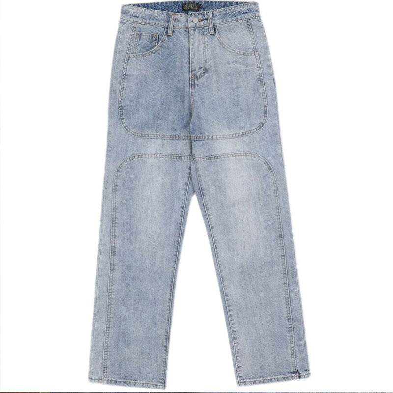 Men&#39;s stacked denim jeans