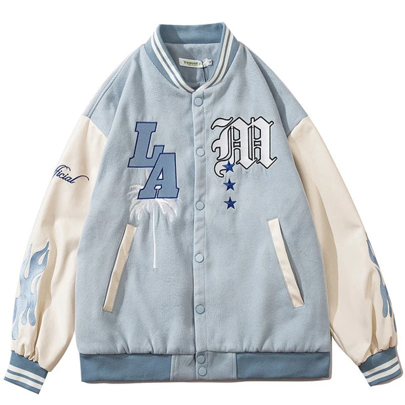 Light Blue Varsity Jacket