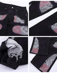 Bandana patchwork jeans