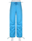 Blue track pants