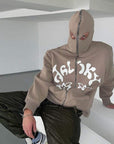 Hooded jacket with integrated hood