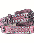 Pink rhinestone belt