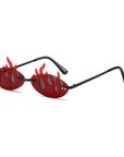 Red flame sunglasses