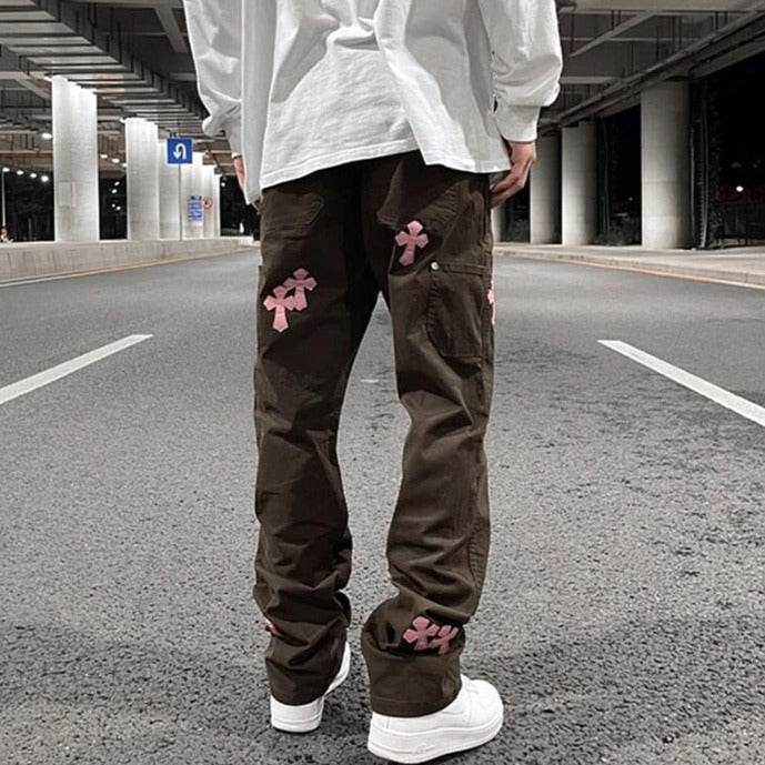 Pants with crosses