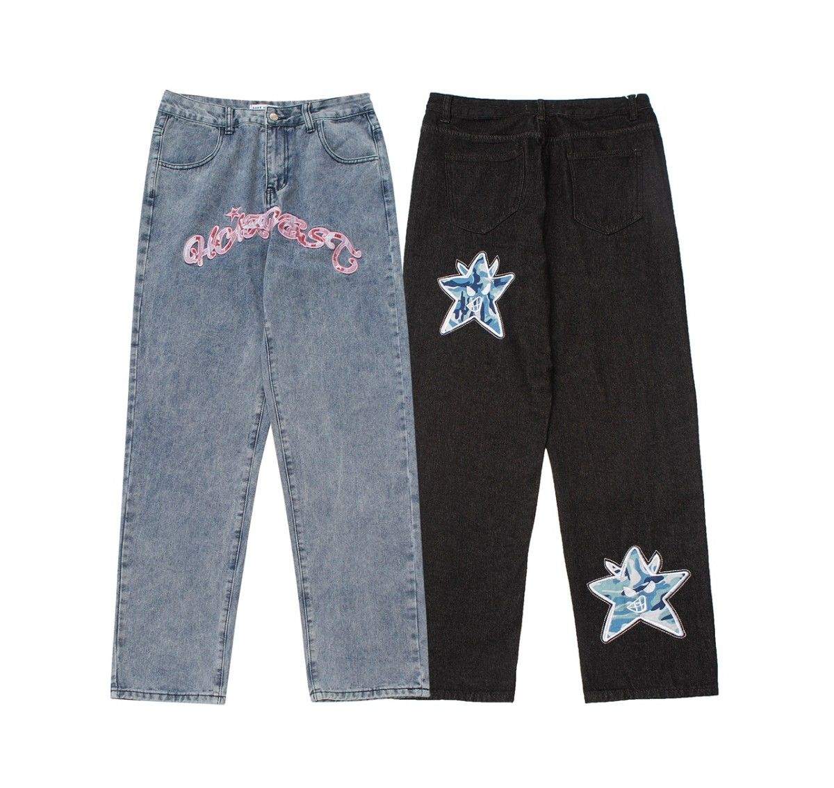 Men&#39;s graffiti jeans