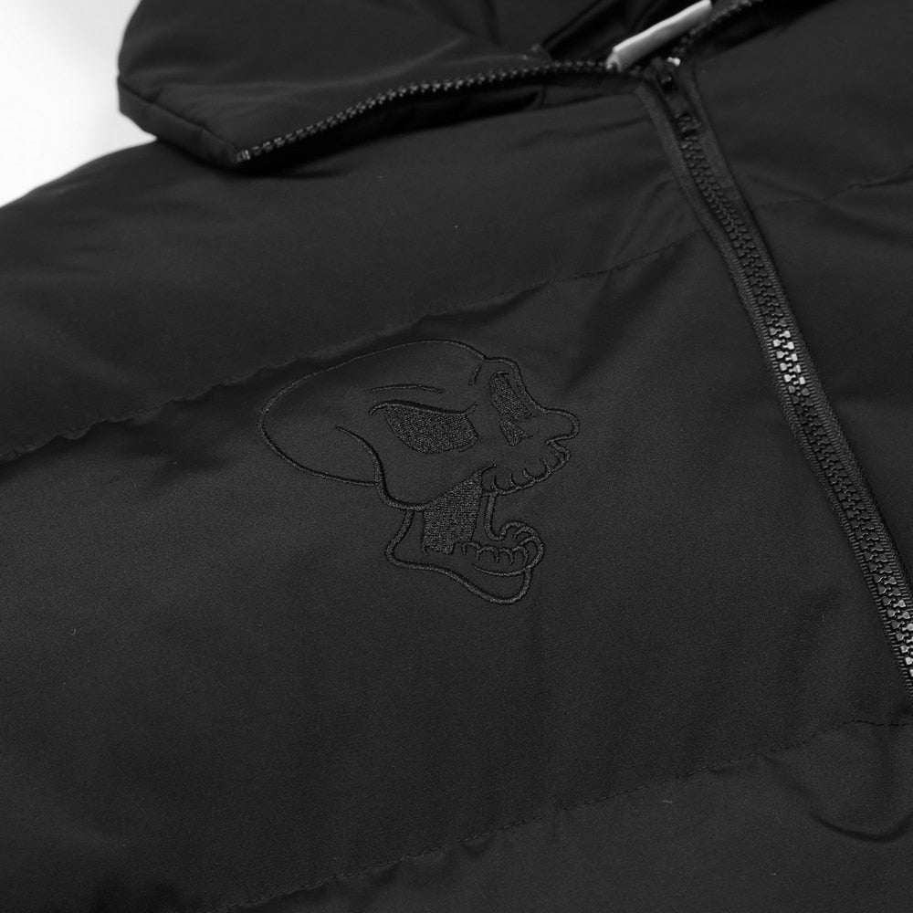 Hooded down jacket