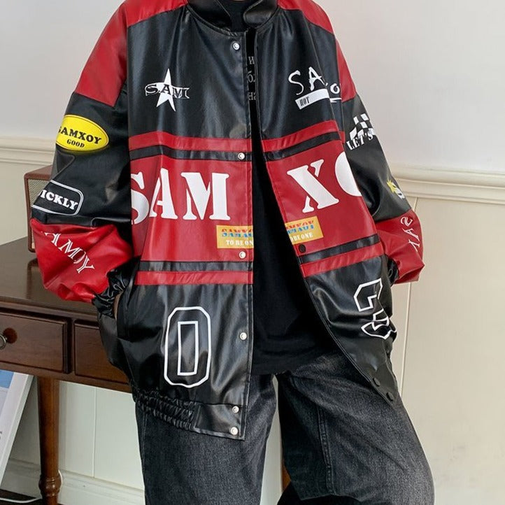 Red racing jacket