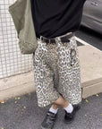 Leopard Jorts