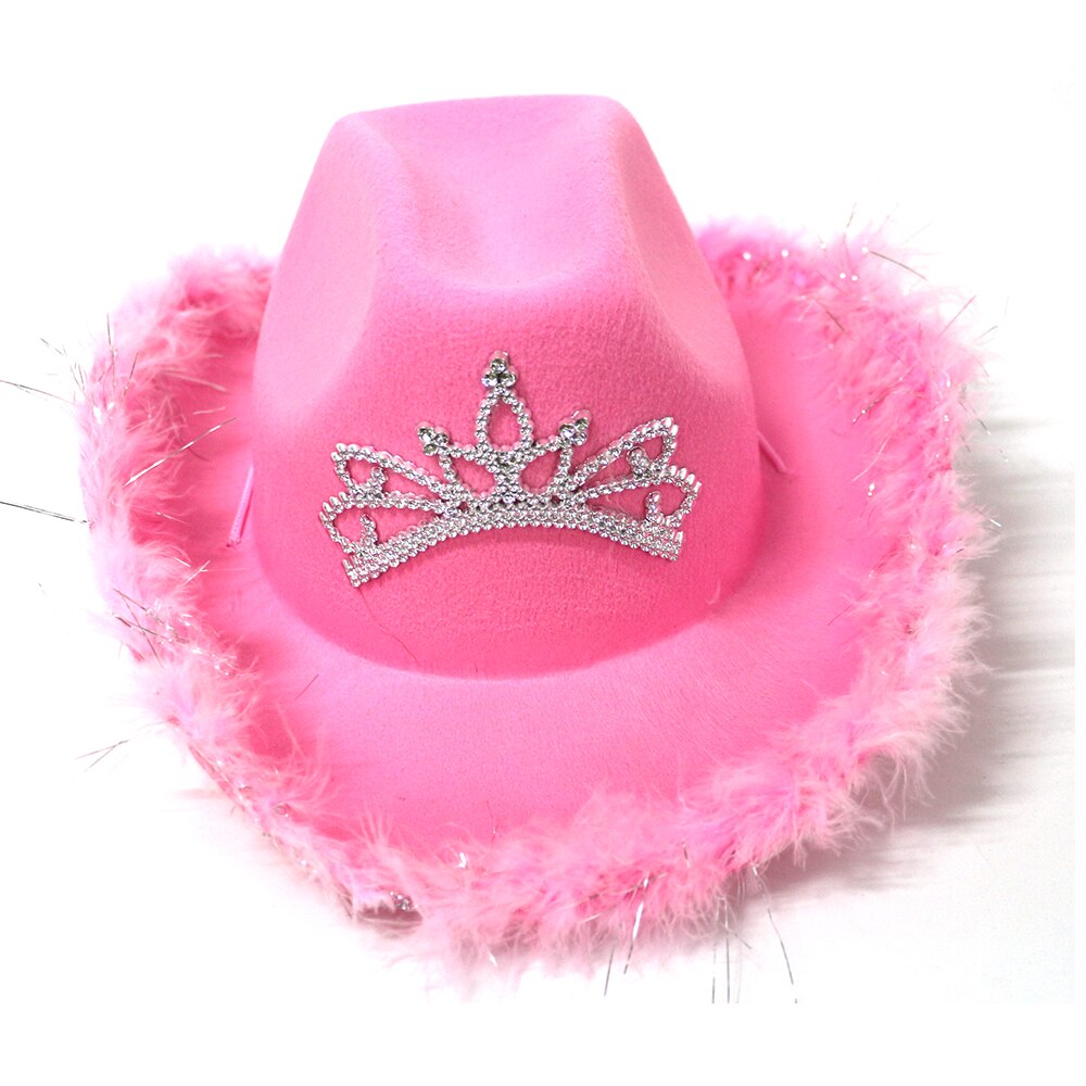 Pink cowboy hat fur