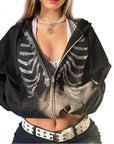 Skeleton rhinestone sweatshirt