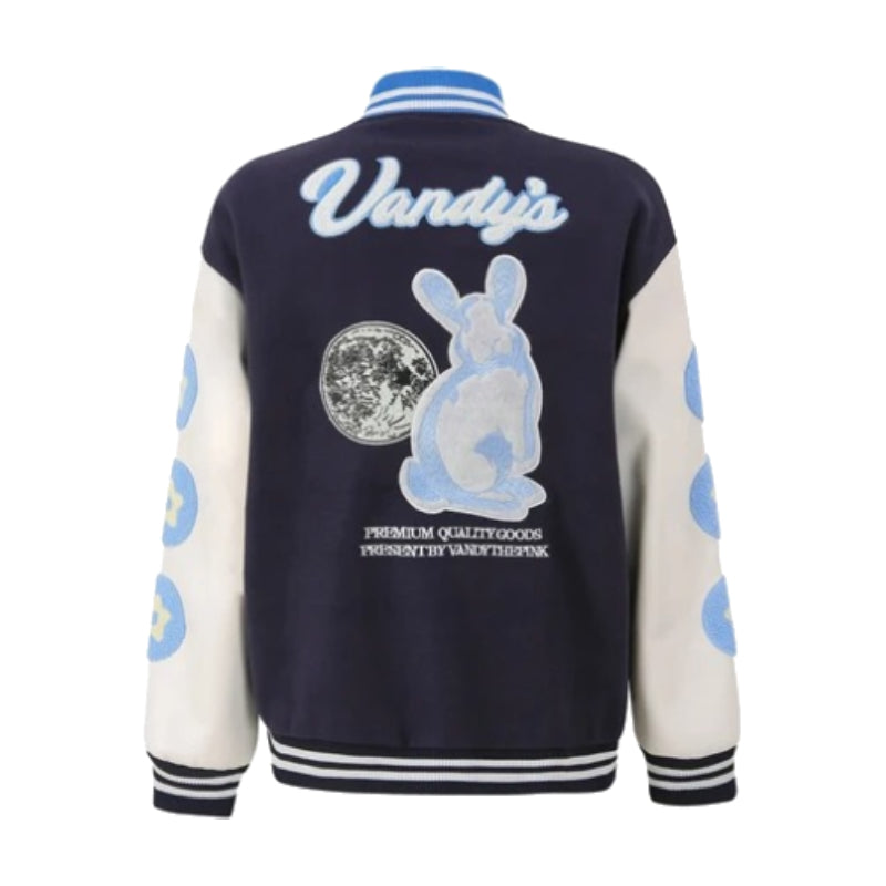 Navy varsity jacket