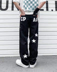 Star Printed Jeans