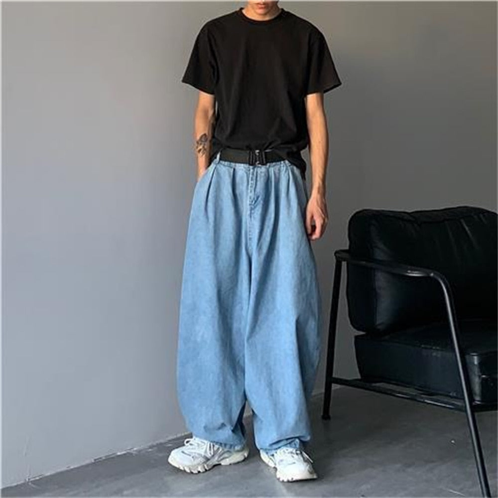 Wide jeans pants