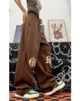 Brown track pants