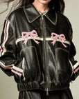 Pink bow jacket